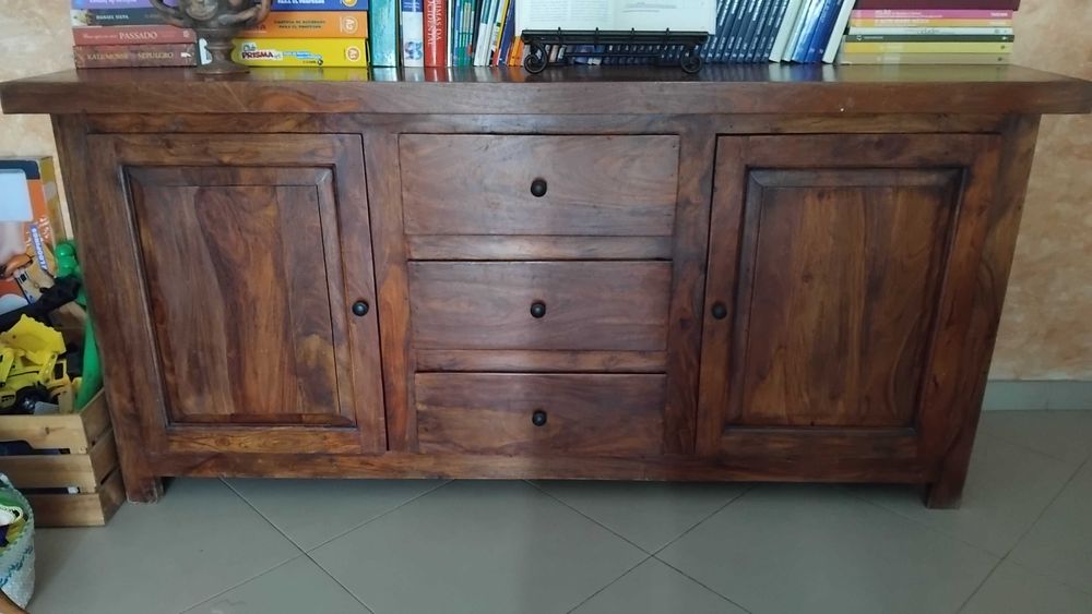 Aparador Sala madeira maciça estilo mexicano
