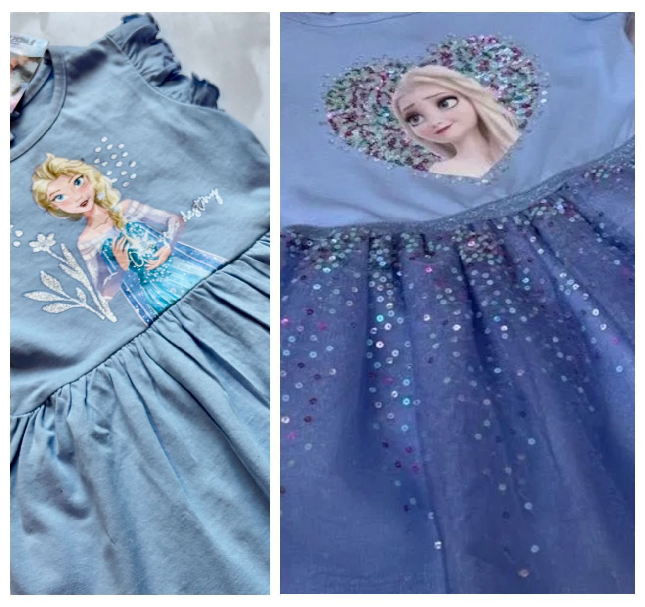 Elsa, Elza, Kraina lodu, Frozen sukienka ZESTAW tiul, CEKINY NOWA