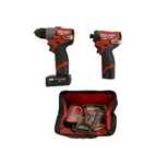 Wiertarka udarowa i zakrętarka Milwaukee M12 z bateriami 4.0 2.0 TORBA