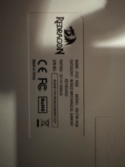 Клавіатура Red dragon k617