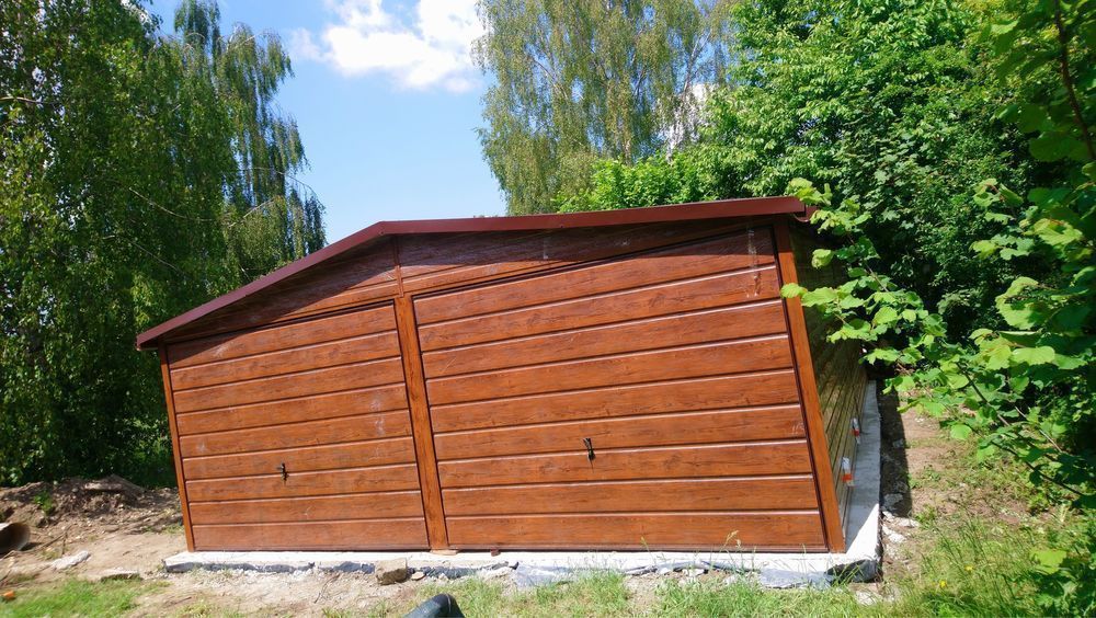 Nowoczesne garaże drewnopodobne premium 3x5 6x5 6x6 9x6