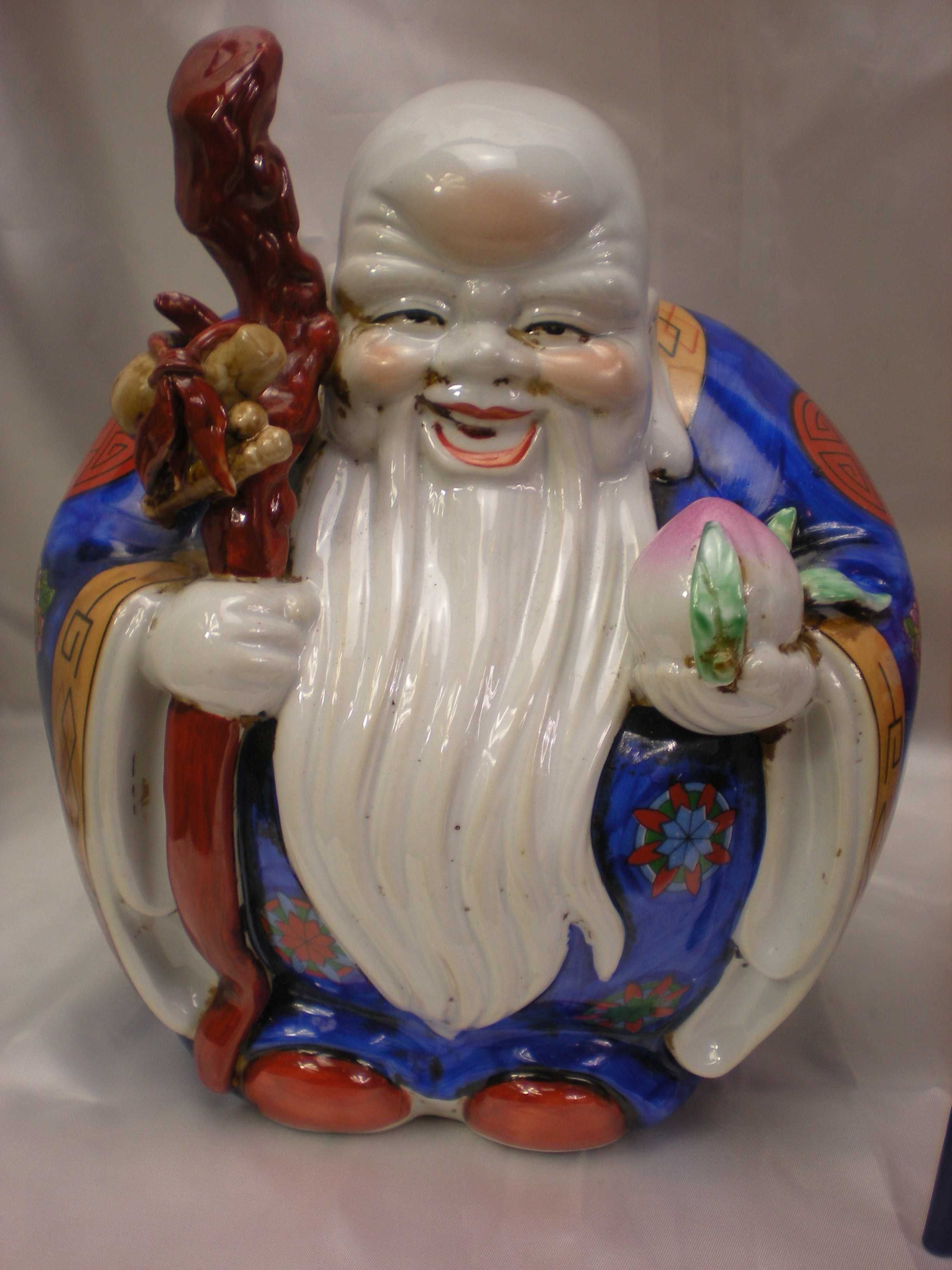 Chiny Stara Figura Porcelana Duża Budda