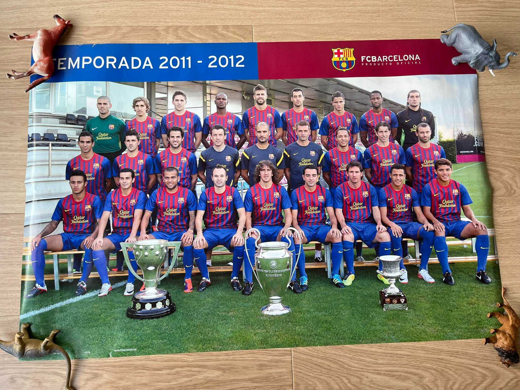 Plakat na ściane FC Barcelona 2011/2012  90x60cm