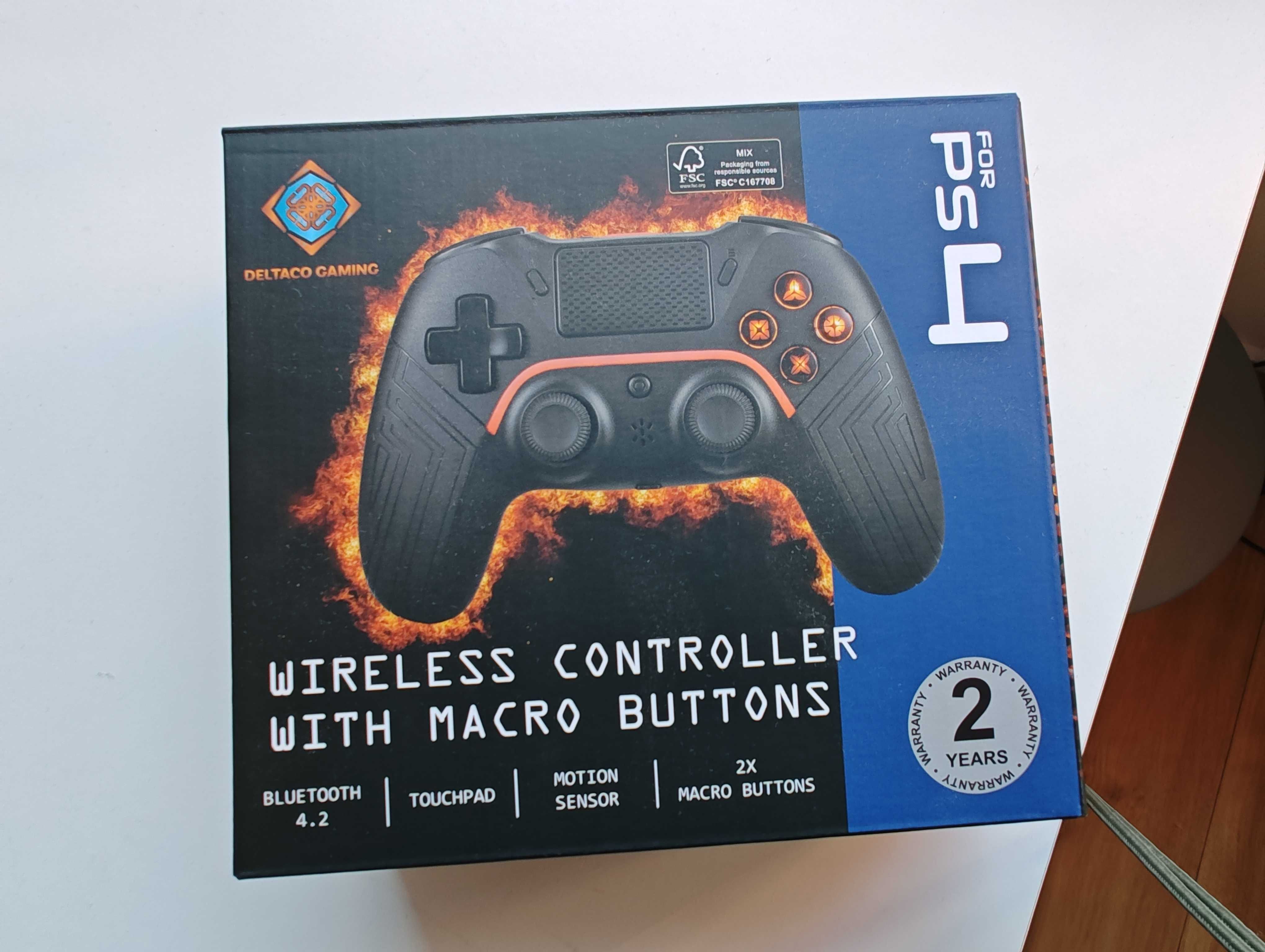 Kontroler DELTACO GAM-139 LED Czarny Gamepad