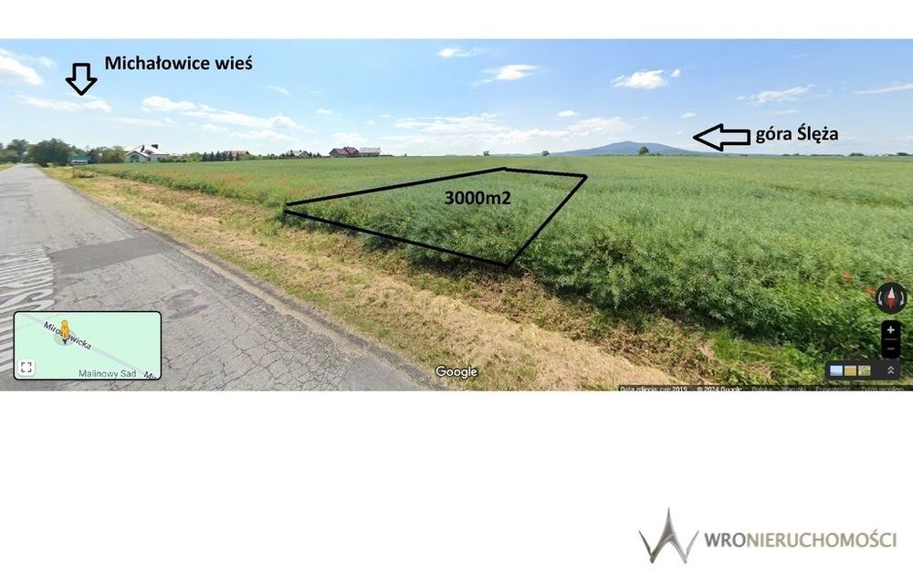 Działka z widokiem na Ślężę, Michałowice (Sobótka)