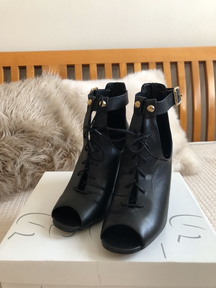 TopShop buty botki obcasy sandały 38 skórzane Top Shop