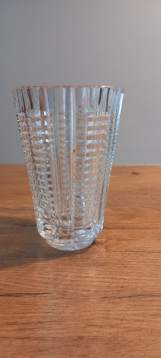 UNIKAT PRL VINTAGE ZĄBKOWICE oryginalny kryształowy kryształ wazonik