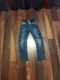 Spodnie ocieplane jeansowe 116 dla chłopca