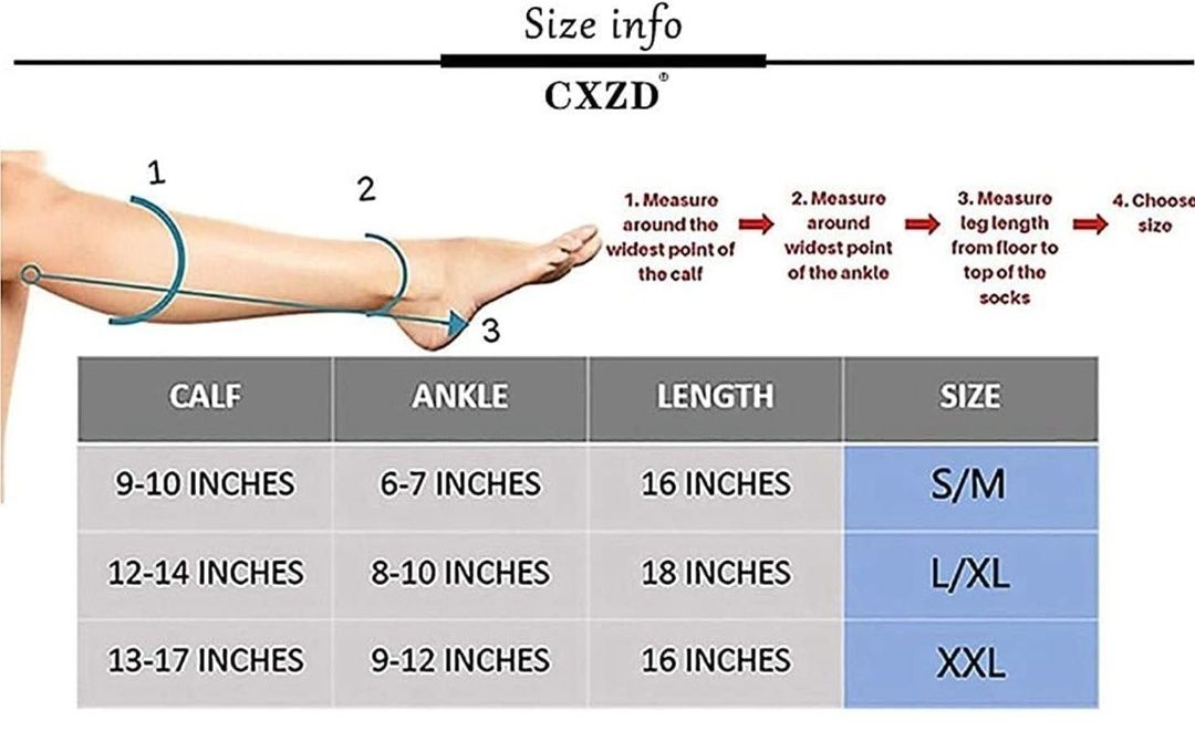 Skarpety kompresyjne zapisane na suwak 15-20 mmHg