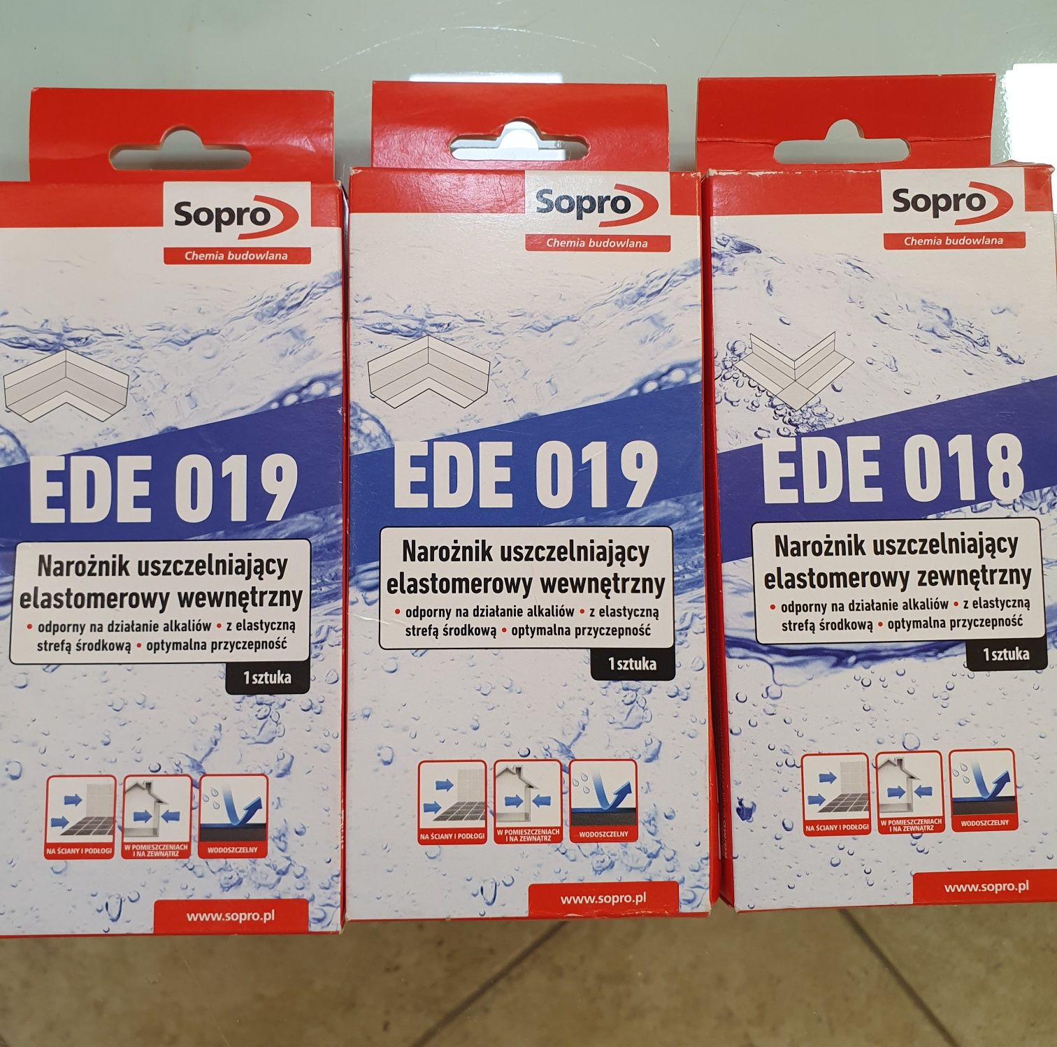 Narożnik uszczelniający Sopro EDE 018 i EDE 019