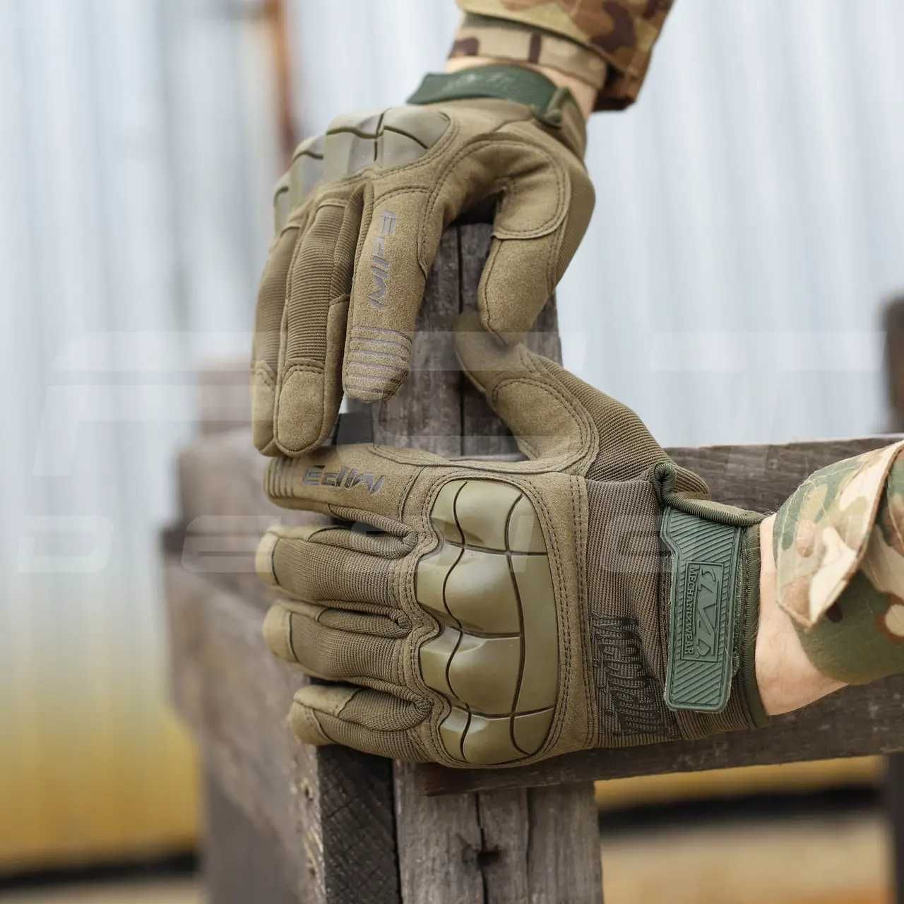 Тактичні рукавички механікс Mechanix M-Pact ® 3 Khaki Хакі / Перчатки