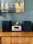 Panasonic SA-PMX90 - mini wieża Hi-Fi (dwie kolumny + pilot sterujący)