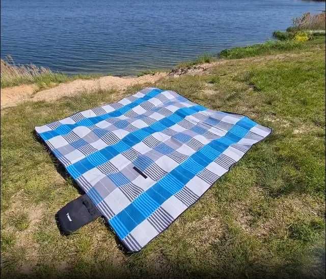 Пляжний флісовий килимок для пікніка з утеплювачем XXL 200x200