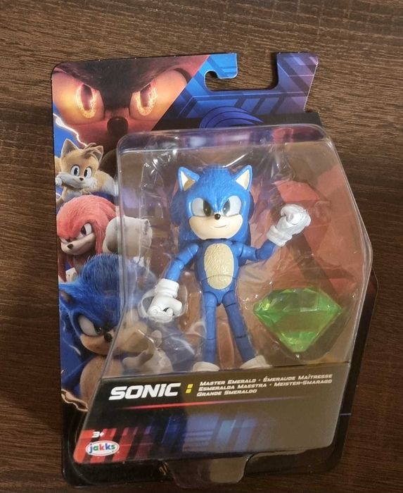 Figurka Sonic 3 THE HEDGEHOG 13 CM + szmaragd