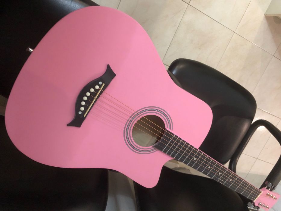 Violão Novo - 38 Polegadas, Capa, Correia, Paleta, capotraste, afinado