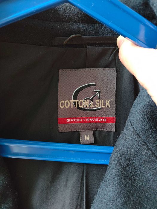 Чоловіче шерстяне пальто Італія Cotton&Silk розмір M ( 50-52)