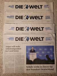 Die Welt 4szt. gazety PO NIEMIECKU niemiecki