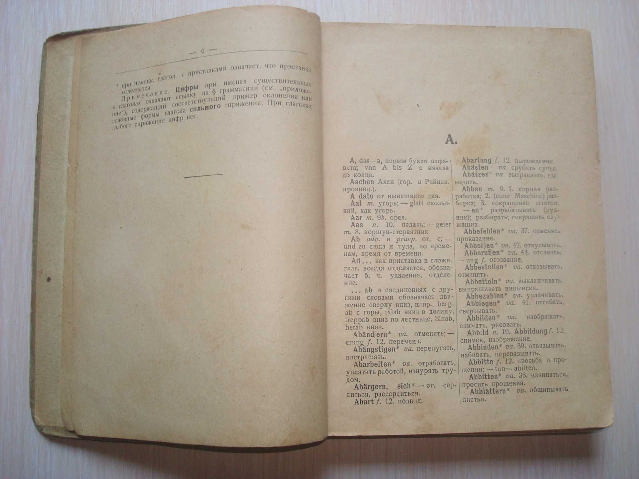 Несслер А. Рабочий немецко-русский словарь 1929 г. Раритет