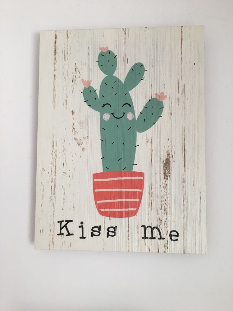 Quadro Cacto Kiss me