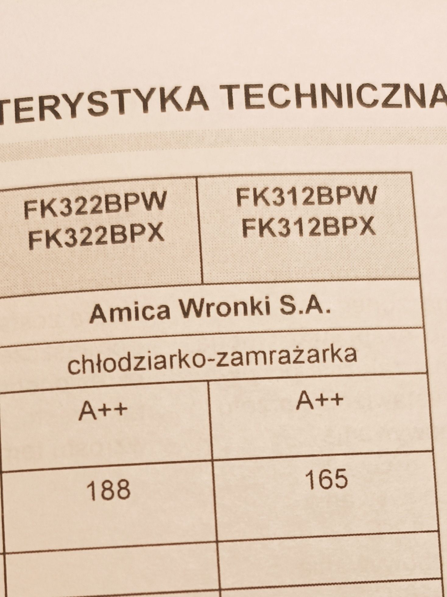 Półki szklane do lodówki Amica