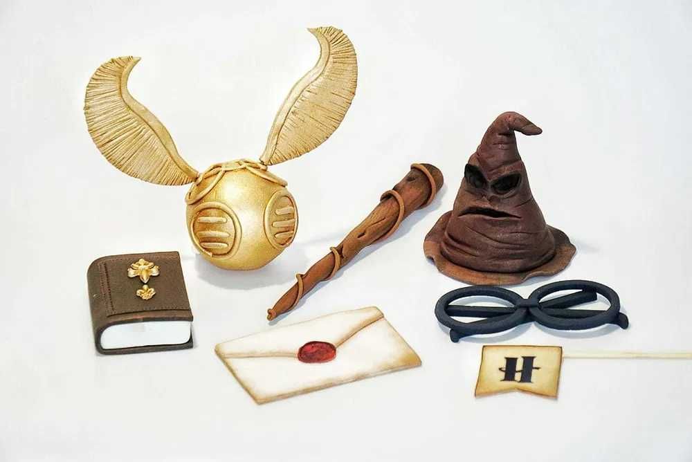 Zestaw Harry Potter z masy cukrowej na tort