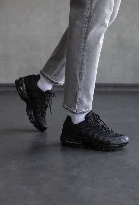 Мужские кроссовки Nike Air Max 95 Black 40-45 найк аир Скидка!