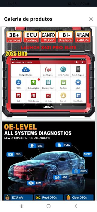 LAUNCH X431 Pro Elite como nova