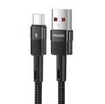 Kabel szybkie ładowanie 6A 2m Czarny+Niebieski Nylonowy kod 2440