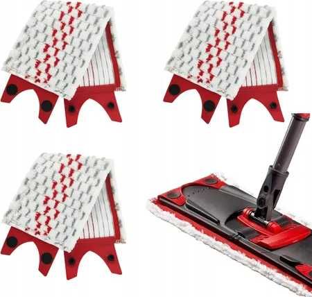 3x WKŁAD DO MOPA Płaskiego Mikrofibra ULTRA CHŁONNY Najwyższa Jakość