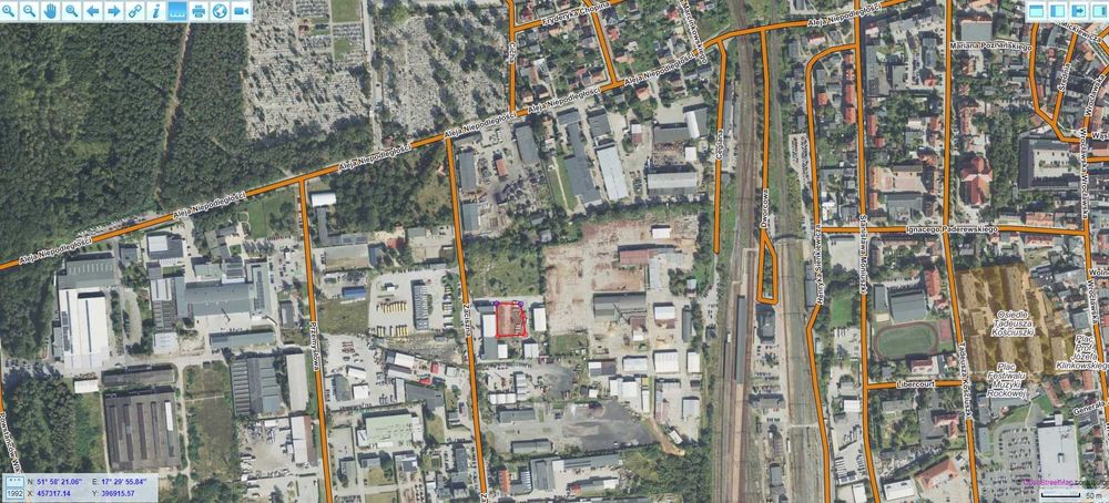 Wynajem teren działka przemysłowa ok. 1600m2
