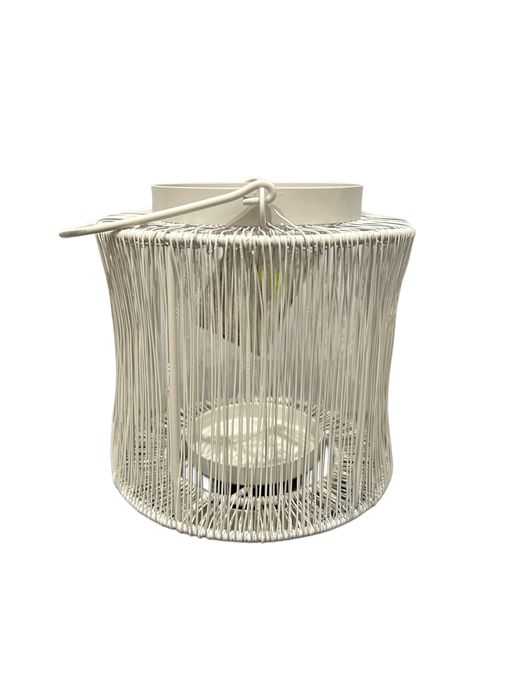 Metalowy lampion biały nr.7340