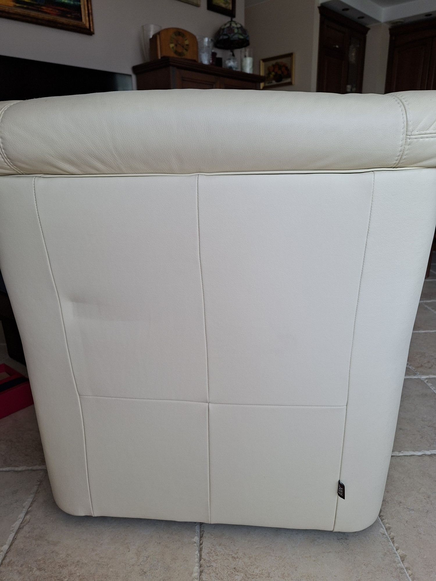 Sofa i fotel skórzany
