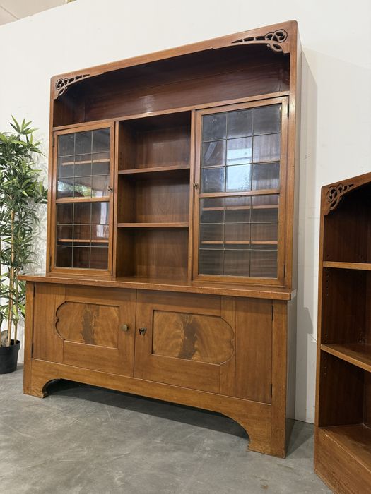 Piękna drewniana serwantka biblioteka secesja dowóz wysyłka