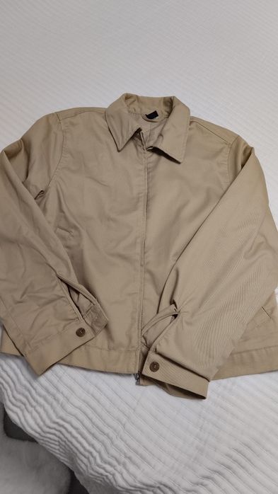 Casaco, tecido, novo, tamanho L