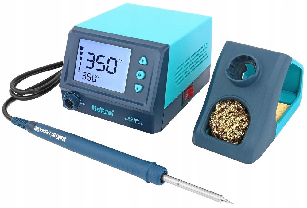 Stacja lutownicza BAKON BK969D+ 3 GROTY w komplecie plus podstawka