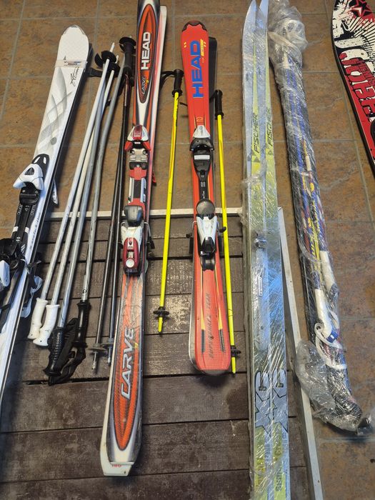 Зимові лижі Salomon, Atomic,Head, Fisher