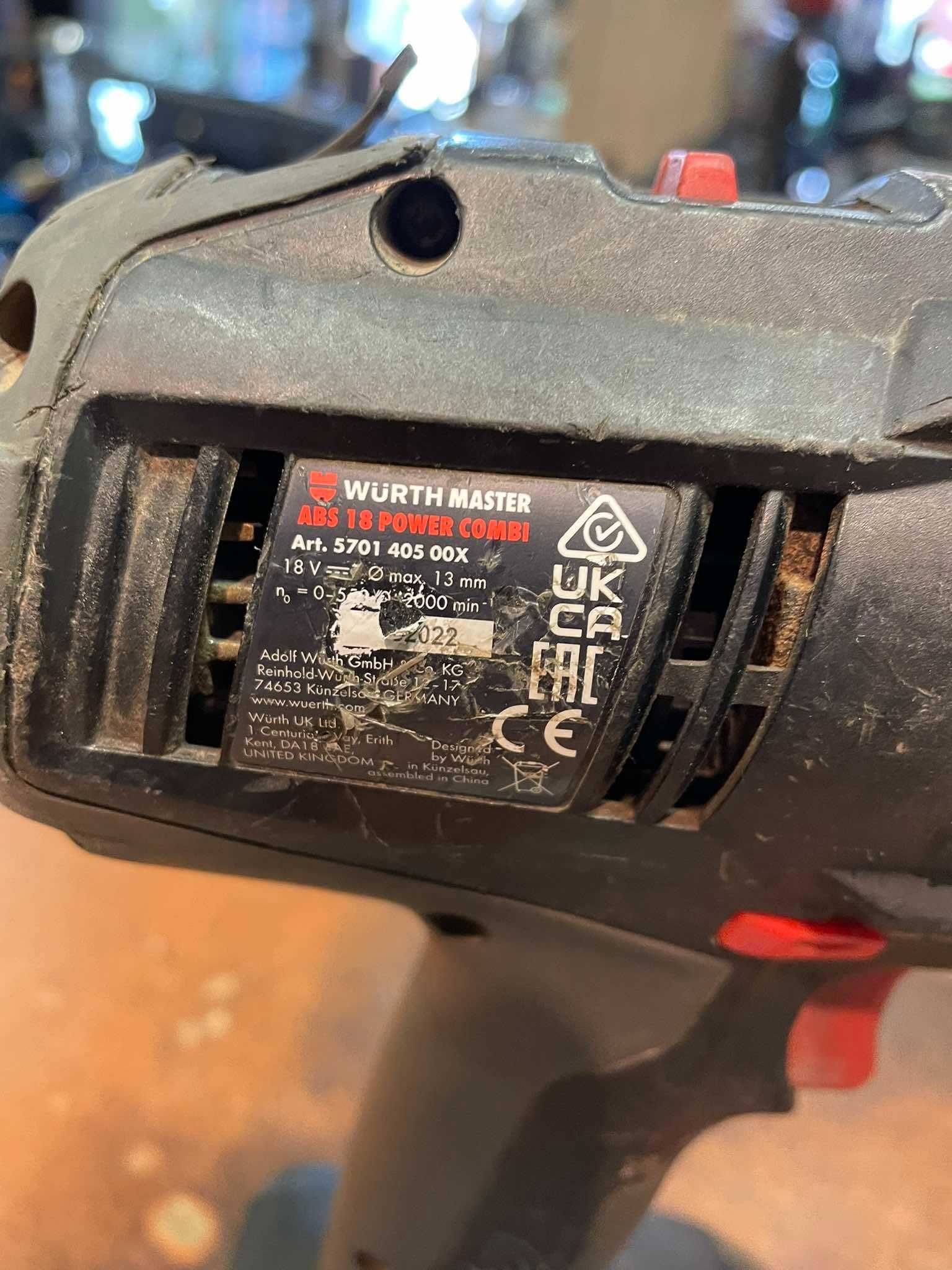 WURTH Wiertarko-wkrętarka ABS 18 POWER COMBI + Akumulator 18V 5Ah