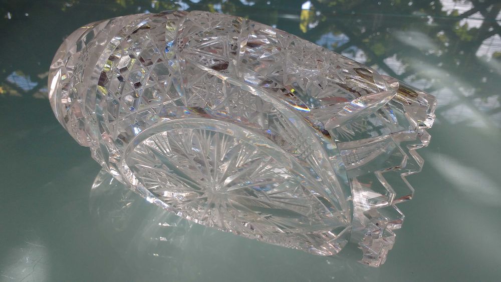 Wazon kryształowy, wysokość 21,5cm