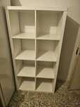 Estante branca ikea com 4 prateleiras