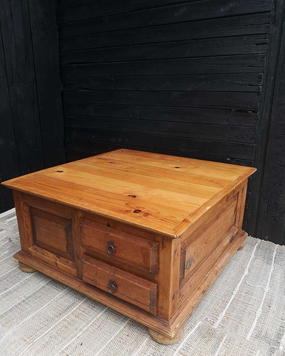 Stół kawowy drewniany, stół do salonu, stolik lite drewno