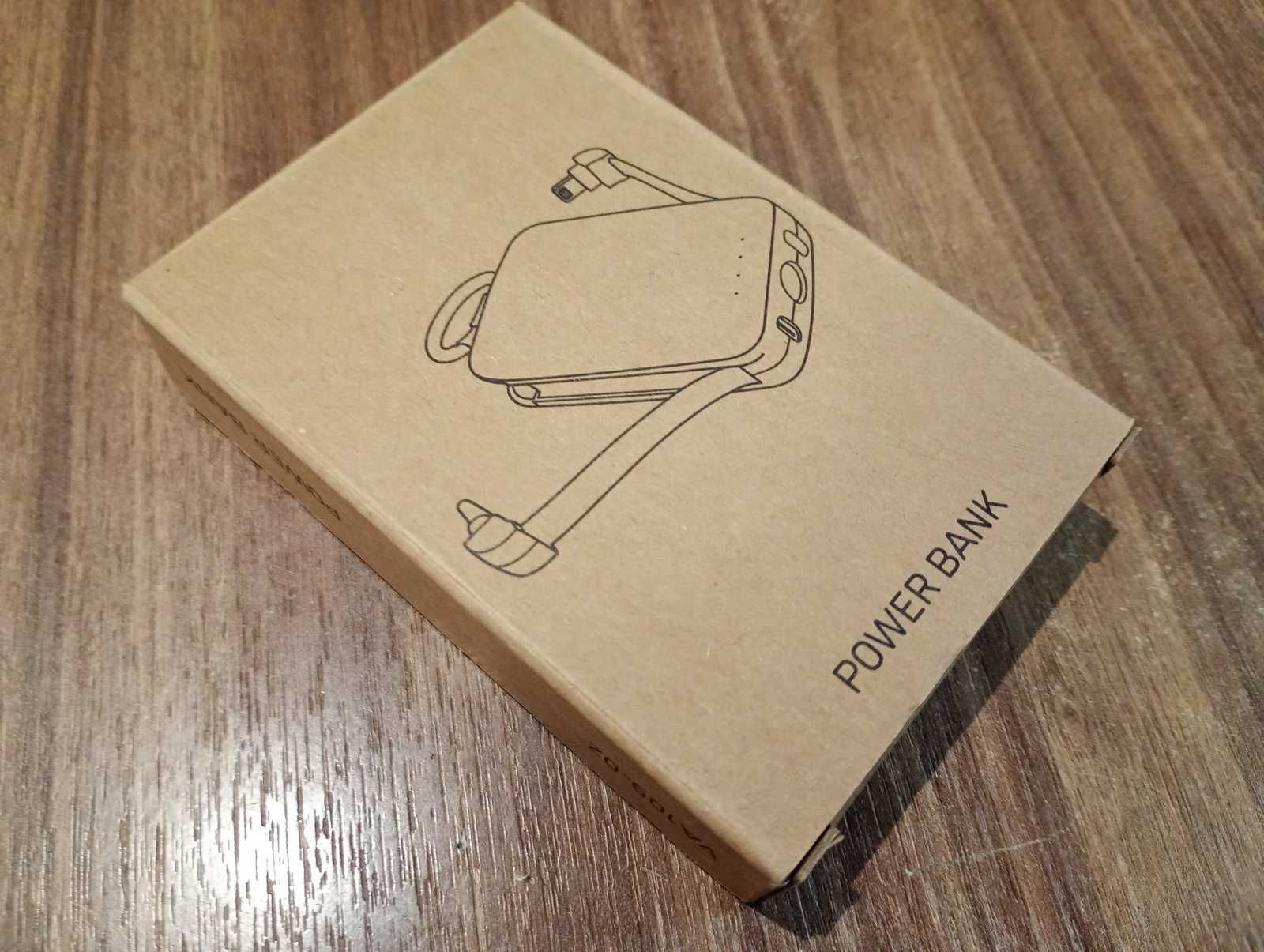 powerbank 4000 mAh USB C, iphone, latarka