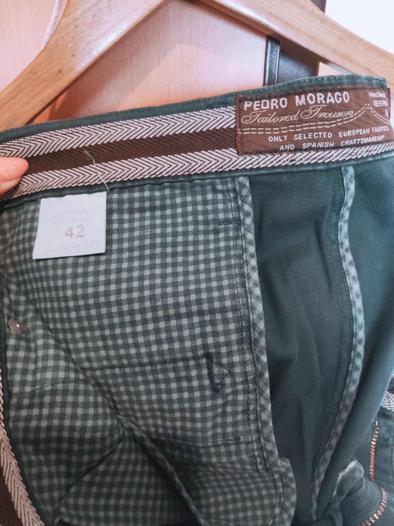 Calças Chino 42 verde bandeira