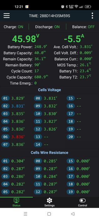 Bateria Li-ion 1.5kWh 12S
