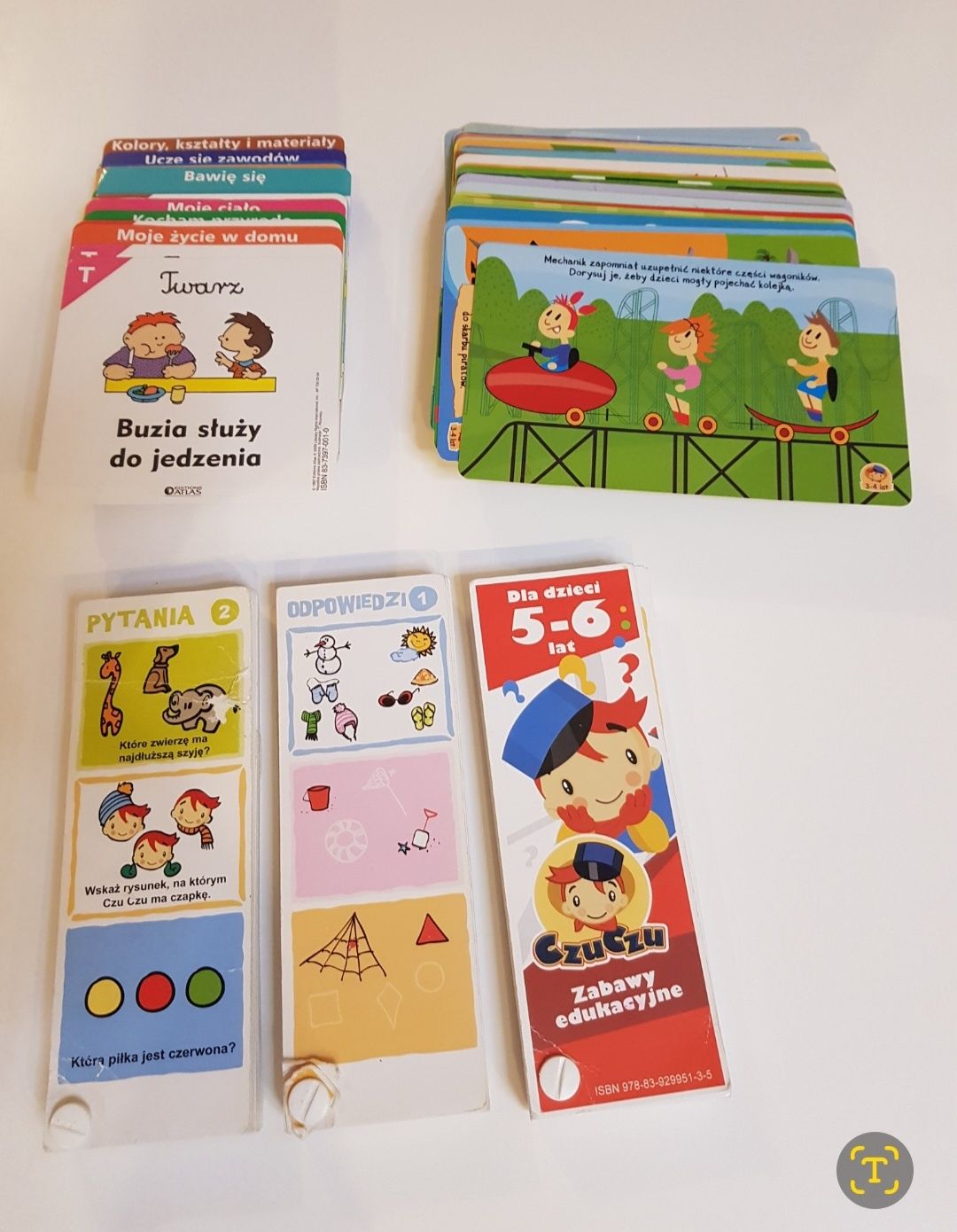 5szt zestaw CZUCZU ZABAWY EDUKACYJNE Zagadki łamigłówki