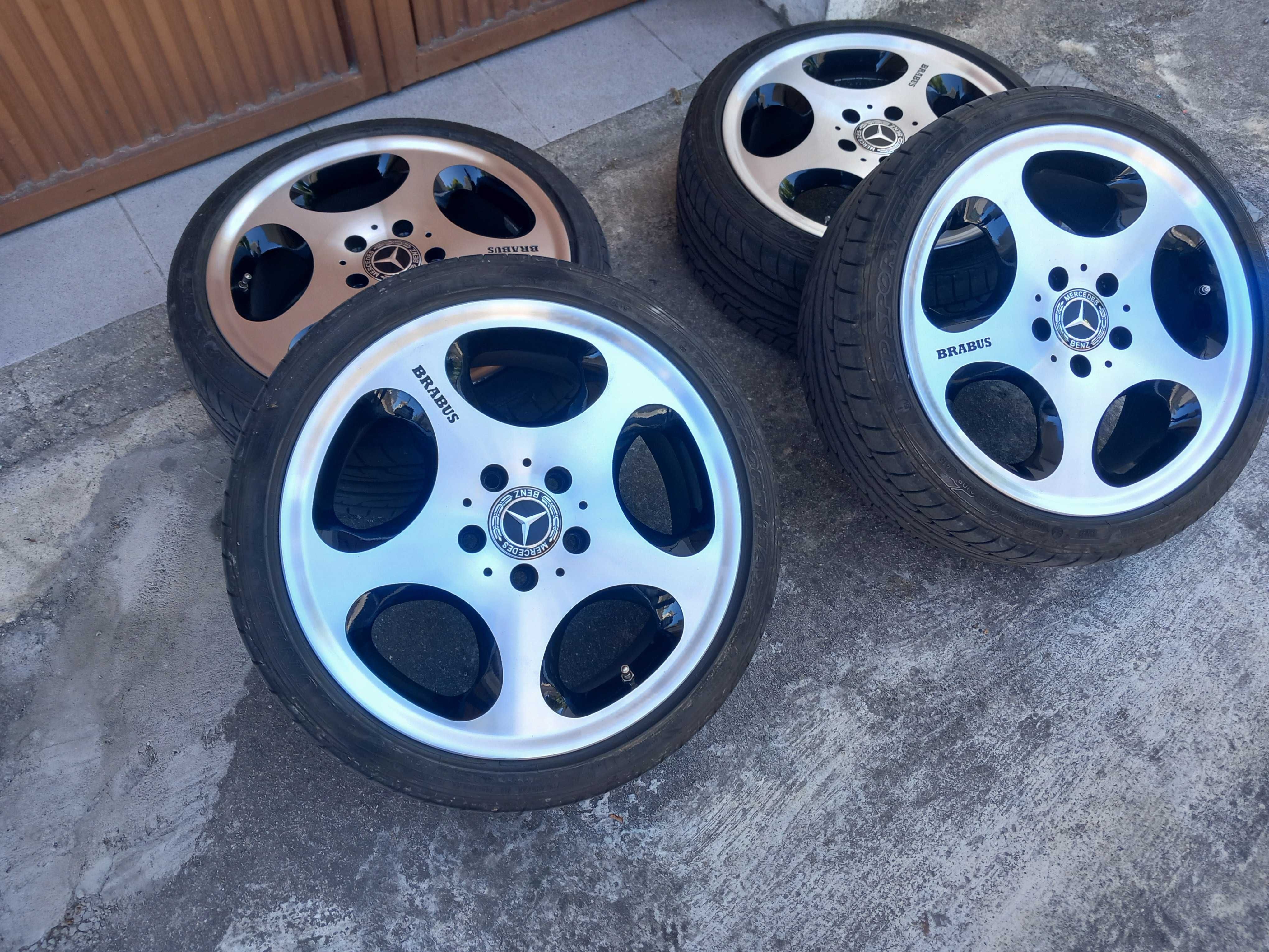 Jantes brabus mercedes 17 com pneus como novos