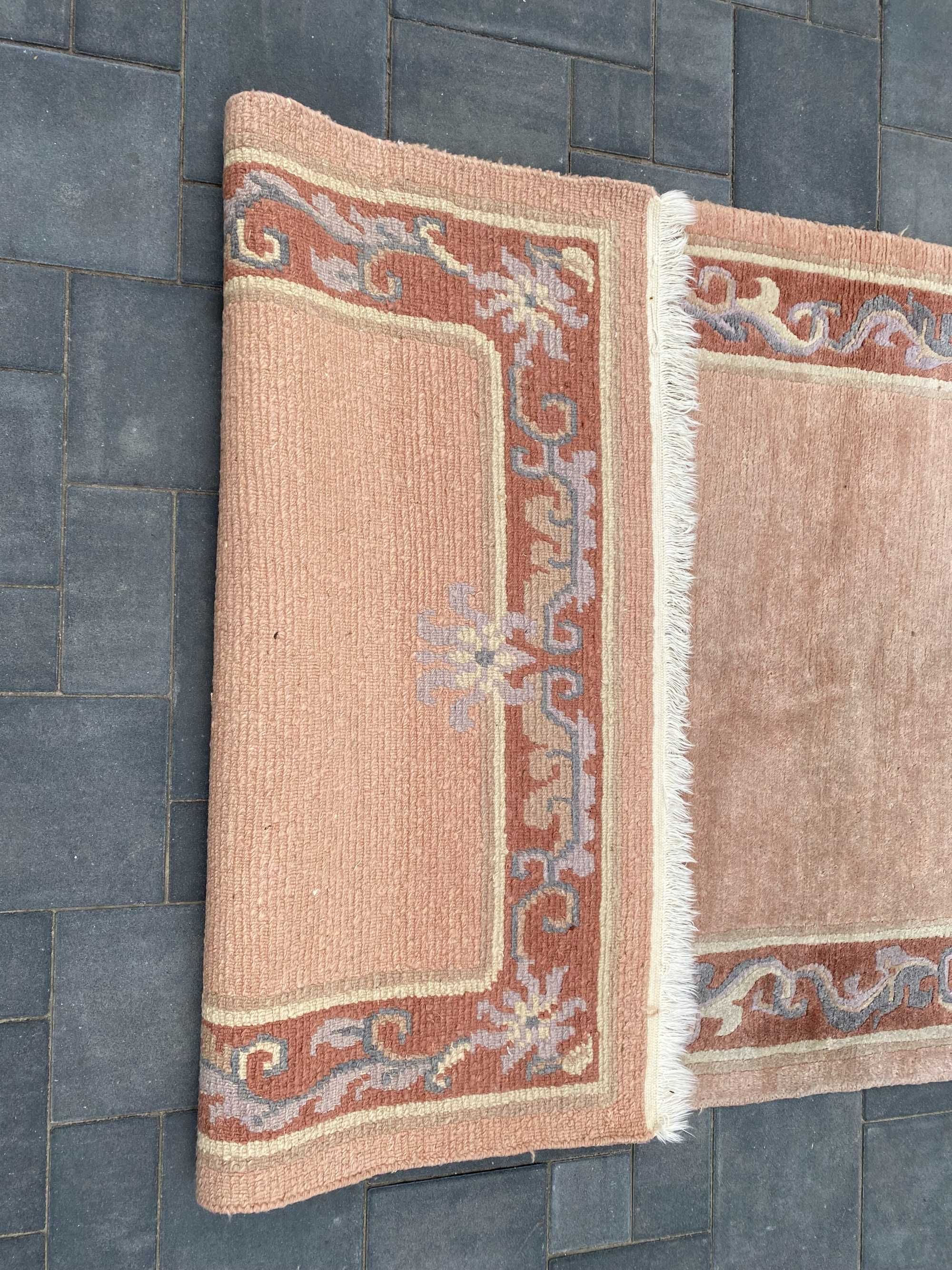 Nepalski Chodnik Ręcznie Tkany Wełniany 372x102