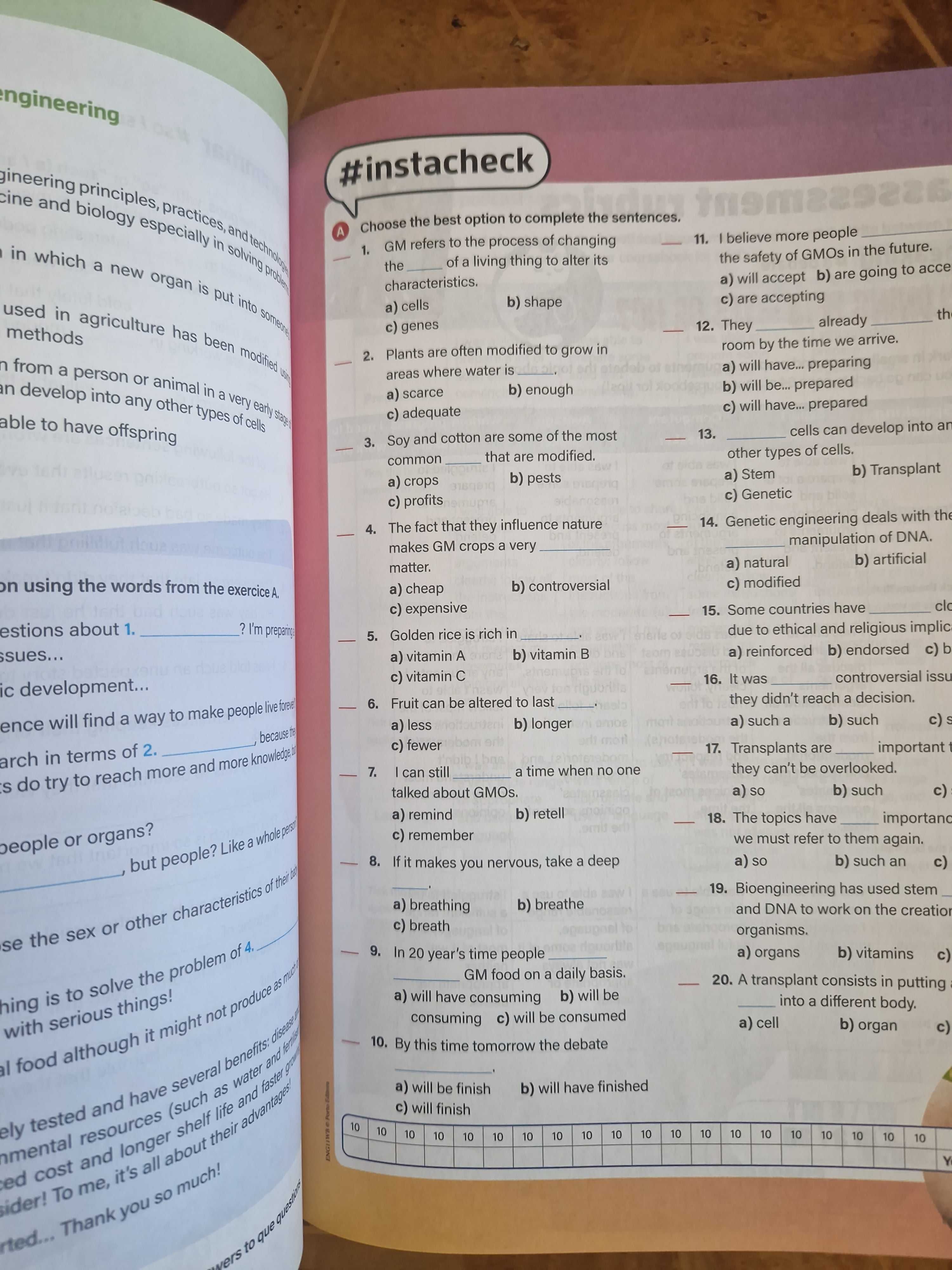 Caderno de atividades English 11