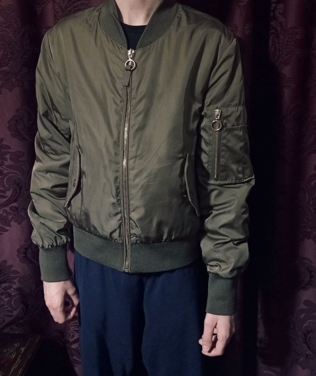 Куртка підліткова бомбер Хакі