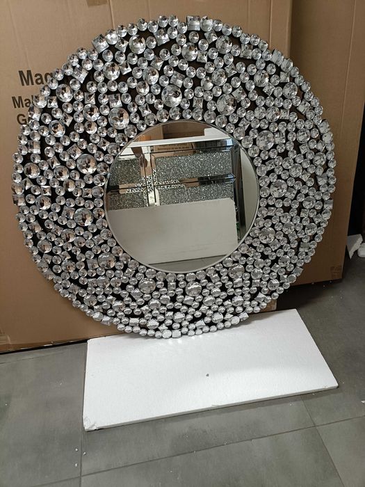 Lustro okrągłe 90 cm – Glamour - Wyprzedaż - Wysyłka Gratis