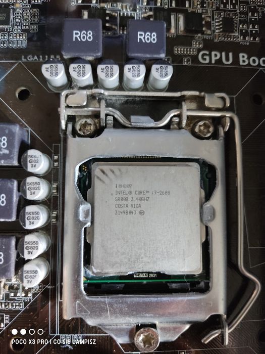 Płyta główna asus P8H61-MX z procesorem intel i ramem